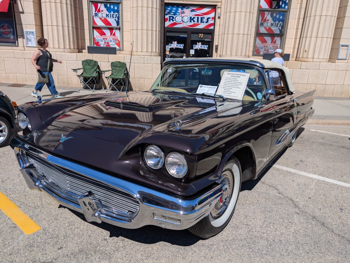 Black Thunderbird convertible